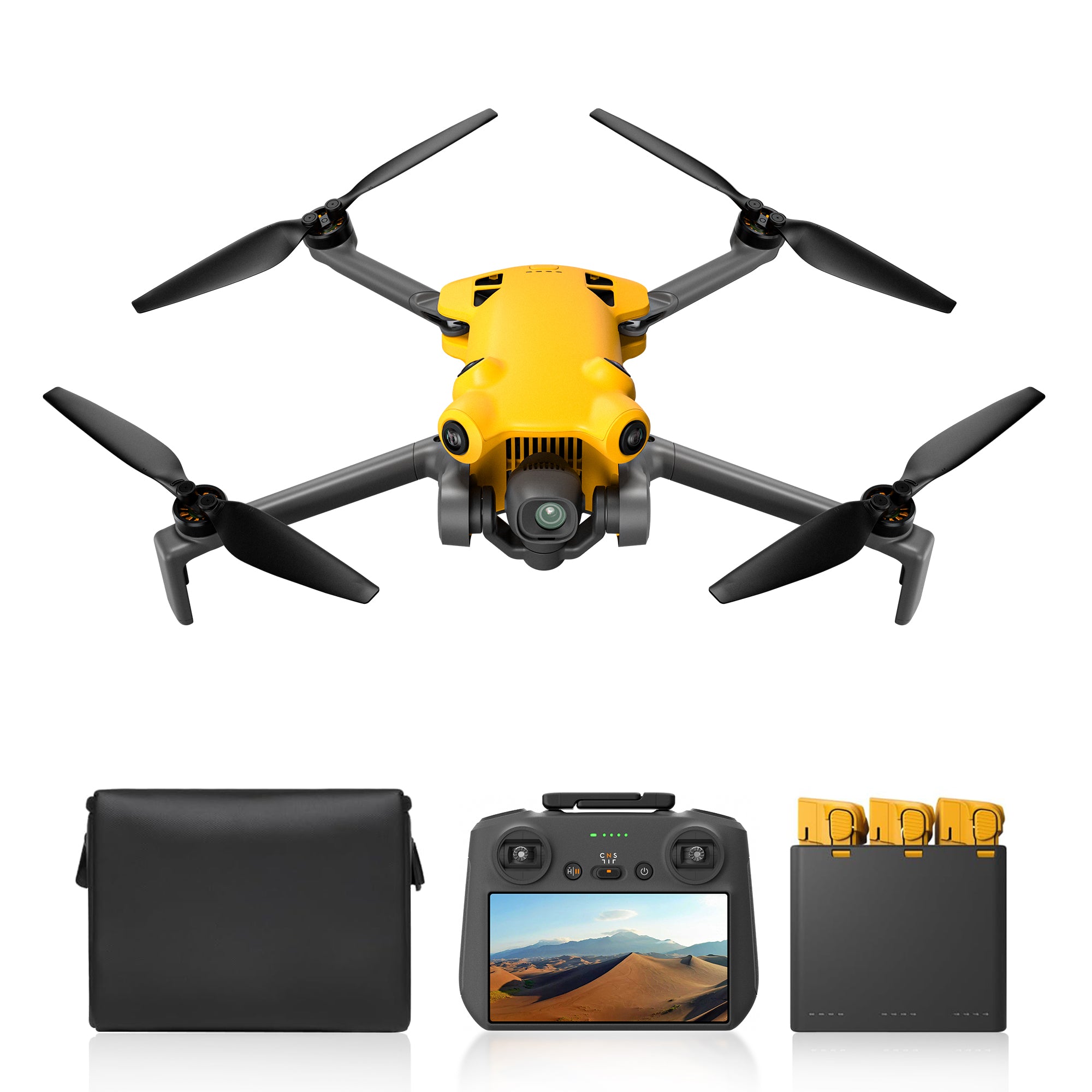SKYROVER X1 Drone with Camera Combo with Screen Controller, 4K/60fps Video, 8K Photo, 360° Obstacle Avoidance, Under 249g, 9.32 Mi Transmission, AI Night Shot, 96-Min Flight Time with 3 Batteries