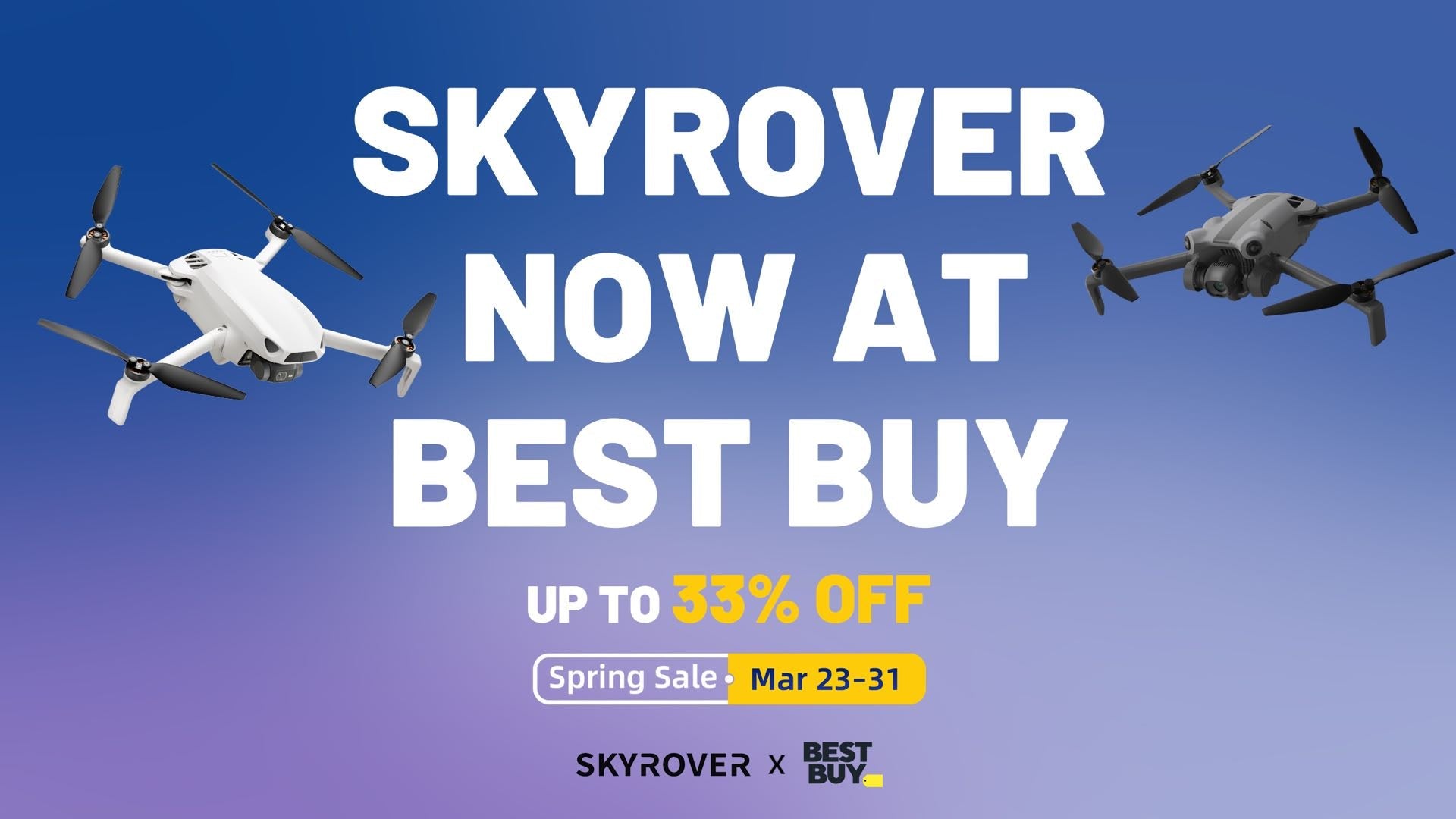 Skyrover Launches Premium Consumer Drones at Best Buy with Exclusive Spring Sale