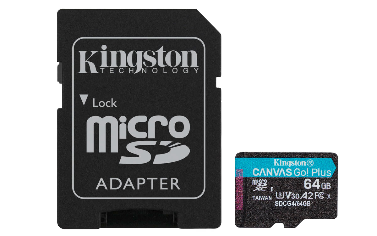 Kingston Canvas Go! Plus 64GB microSD Card
